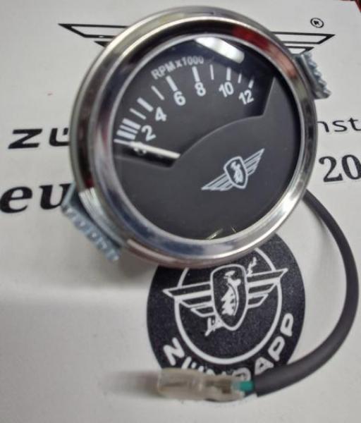 Zündapp Drehzahlmesser / Vierteldreher KS 50 Cross , Super Sport, watercooled Typ 517 36.000per für Kokusan und Bosch MHKZ !